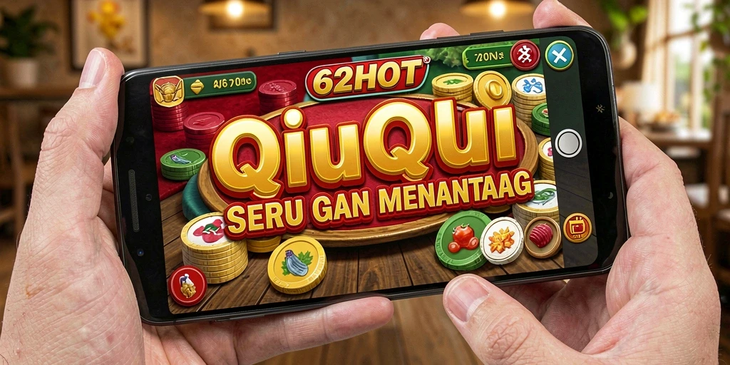 Tampilan gameplay seru dalam 62HOT yang menampilkan QiuQiu.