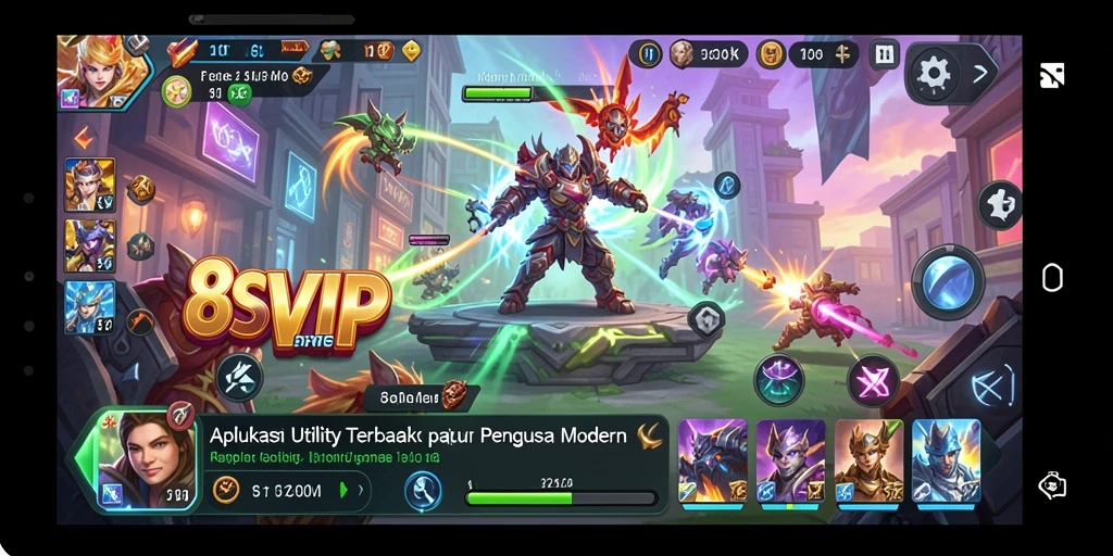 Tampilan antarmuka aplikasi Utility 8SVIP yang sederhana dan fungsional.