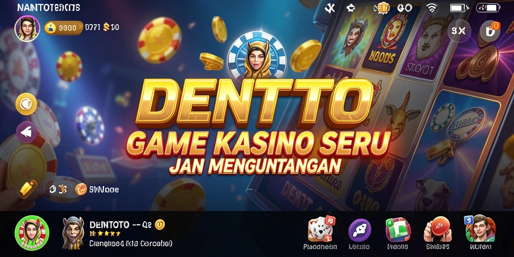 Gameplay DENTOTO menampilkan keseruan dan interaksi dalam permainan Kasino.