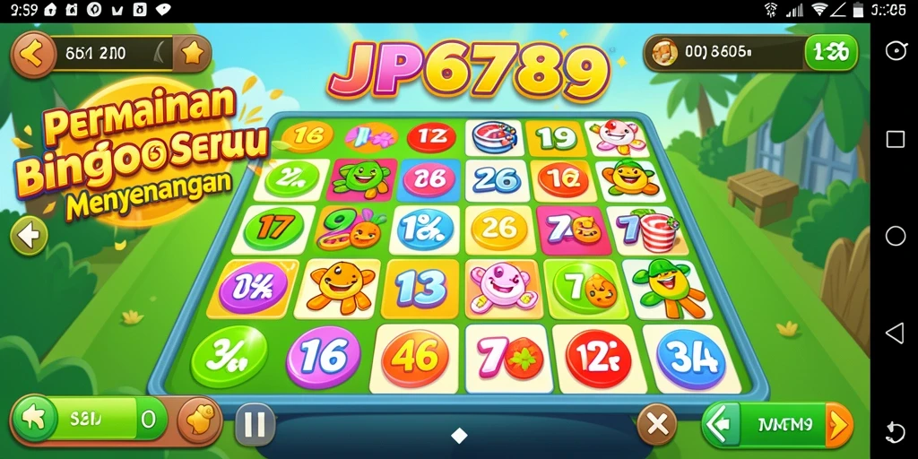 Tampilan gameplay Bingo yang seru dan mendebarkan di JP6789.