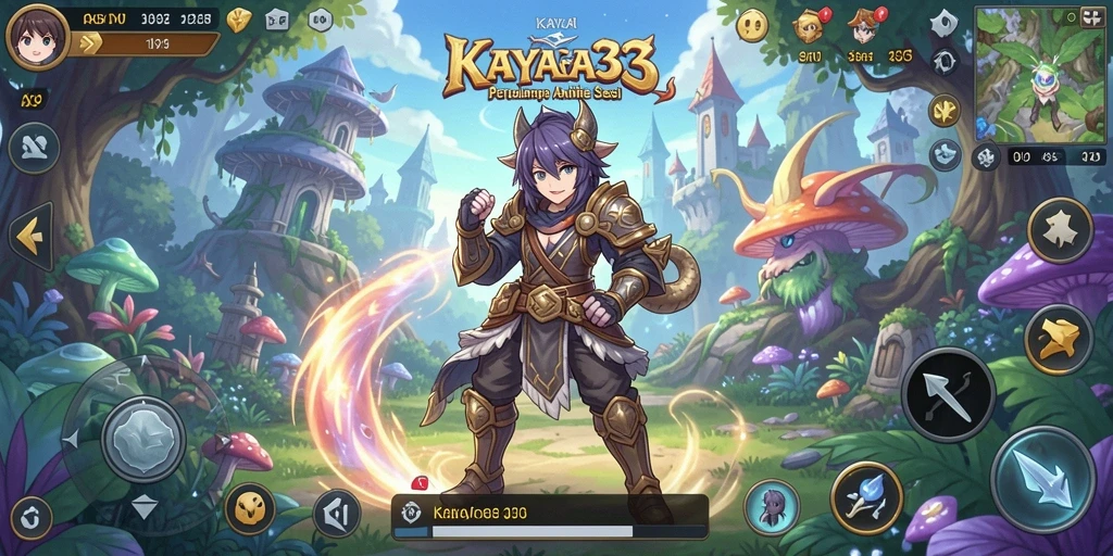 Tampilan gameplay KAYA33 yang penuh aksi dan petualangan Anime.