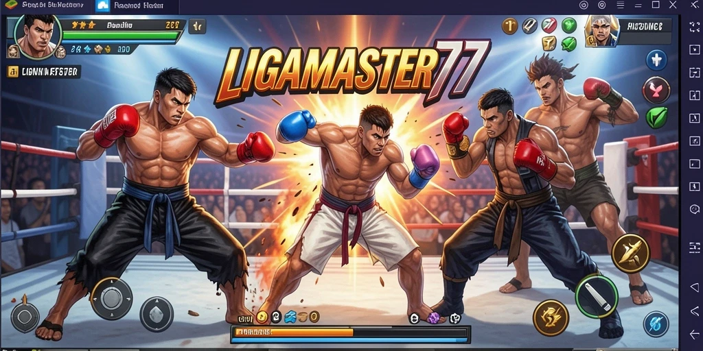 Tampilan gameplay seru dan mendebarkan di LIGAMASTER77.