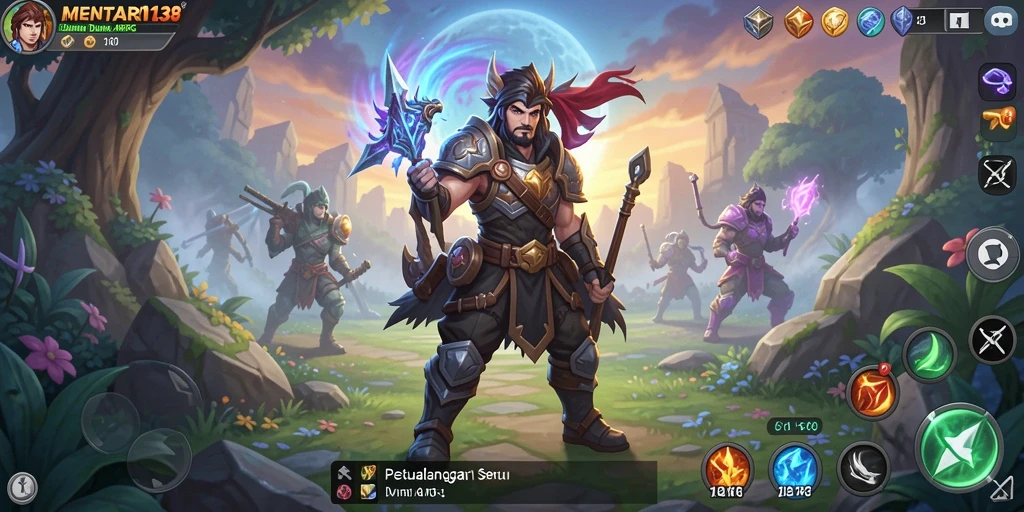 Tampilan gameplay yang epik dalam MENTARI138 dengan aksi mendebarkan.