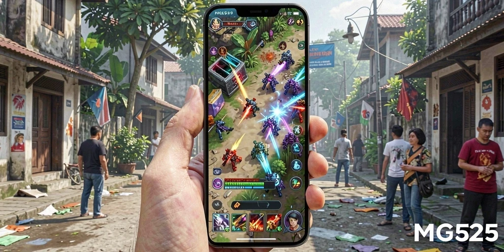 Screenshot utama MG525 menunjukkan antarmuka aplikasi Utility yang menarik.