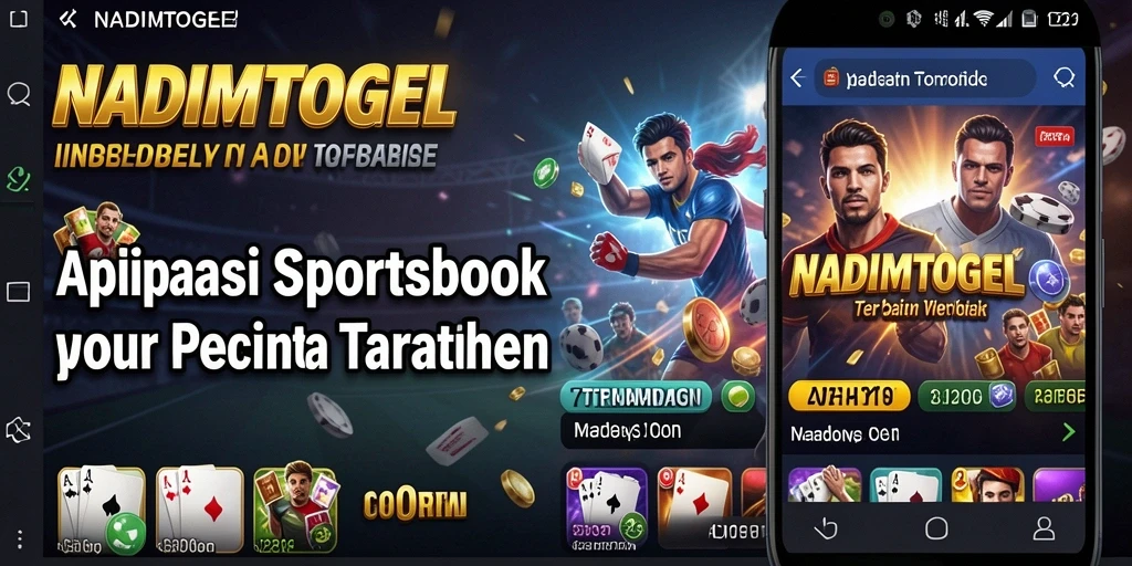 Tampilan utama NADIMTOGEL yang menarik dengan gameplay Sportsbook.