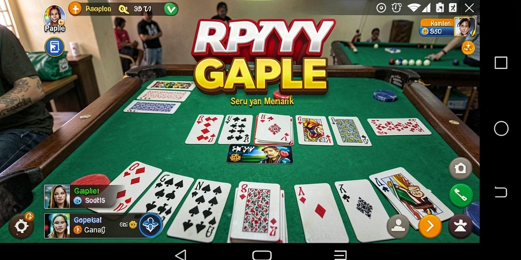 Tampilan gameplay Gaple yang seru dan interaktif di RPYYY.