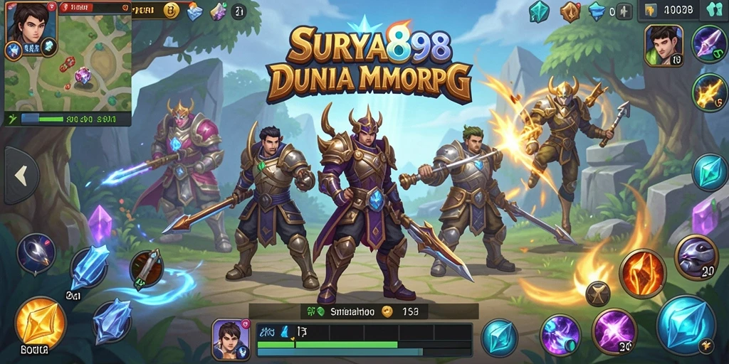 Screenshot tampilan gameplay <strong>SURYA898</strong> yang memukau dalam pertempuran epik.